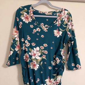 Full Moon 3/4 sleeve maternity top